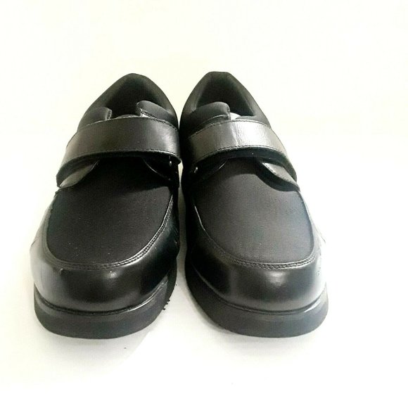 Mt. Emey Men's Bunion Edema Black Leather Comfort Casual Shoe Size 13, Width D - Picture 1 of 8